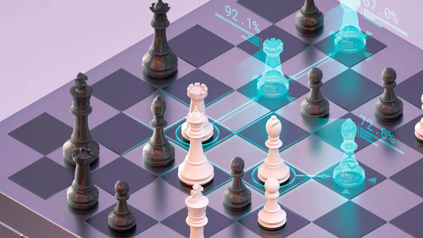 AlphaZero 国际象棋与候选走法 · Google DeepMind