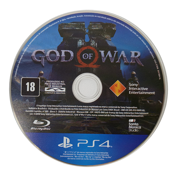 《战神》PlayStation 4 实体游戏光盘