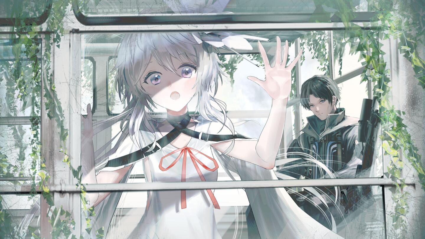 用户提供的 CG · 窗边少女